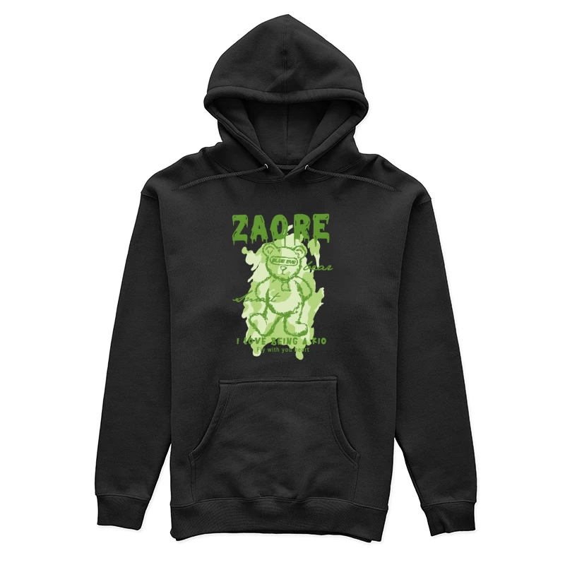 Cute Bear Graphic Art Female Pullover Hoodie