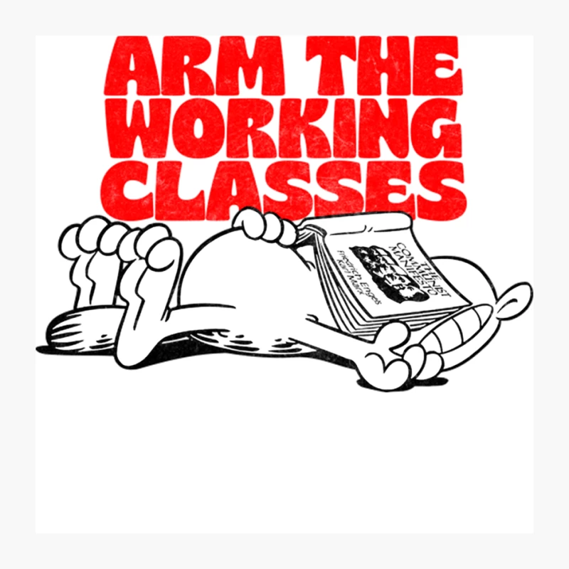 Arm The Working Classes  Garfield Communist Meme Design Pin