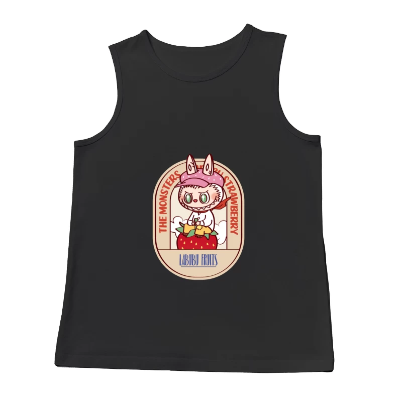 Süße Monster mit Erdbeeren Design Herren Tanktops