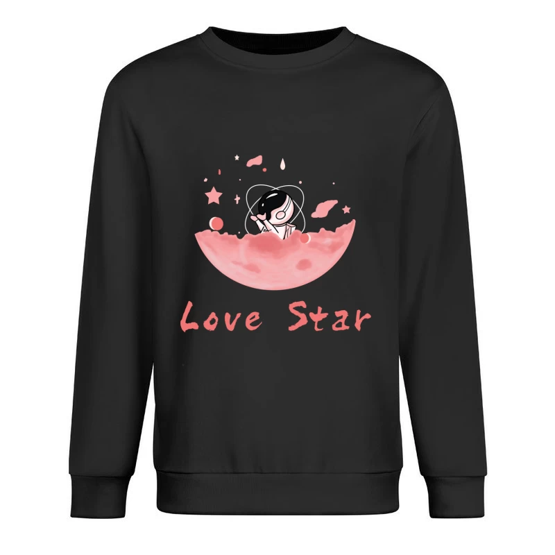 Liebe Stern Astronaut Herren Pullover Sweatshirt