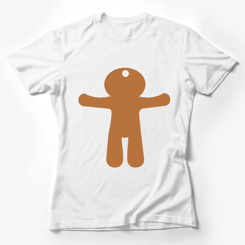 Silhouette de bonhomme en pain d'épice Femme T-Shirt