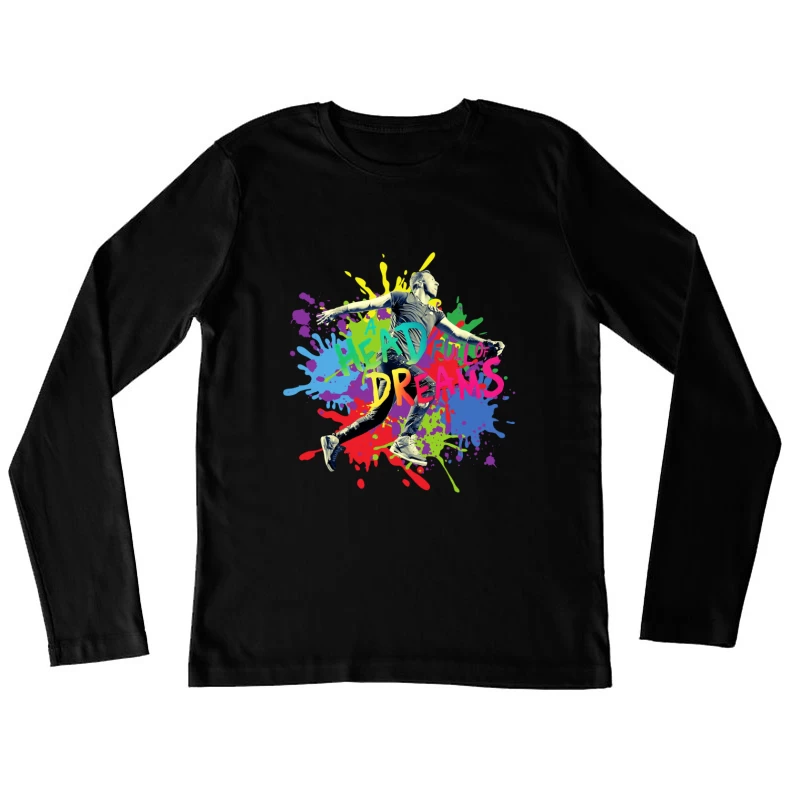 Coldplay Splash Color Female Long Sleeve T-Shirt