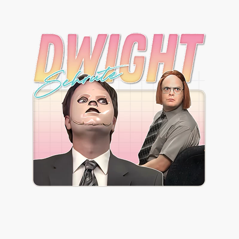 Dwight Schrute  Retro Style Fan Artwork Cotton Tote Bag