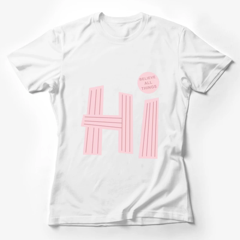 Hallo Design mit Glaubensbotschaft Damen T-Shirt