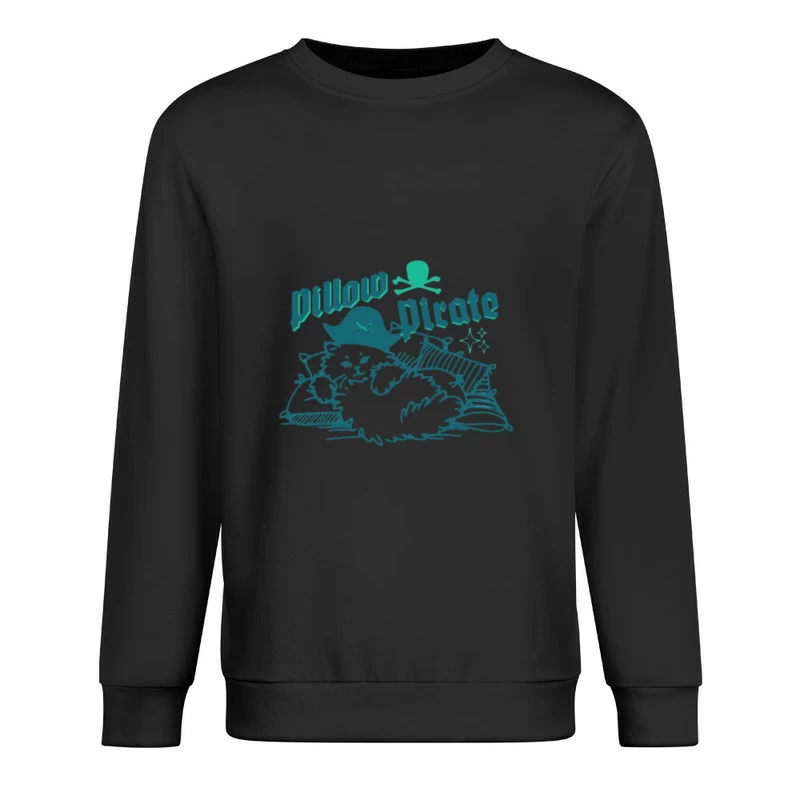 Chat Pirate Sur Les Oreillers Homme Sweat-shirt à enfiler