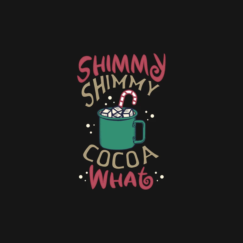 Tasse de chocolat chaud et canne en sucre Femme T-Shirt