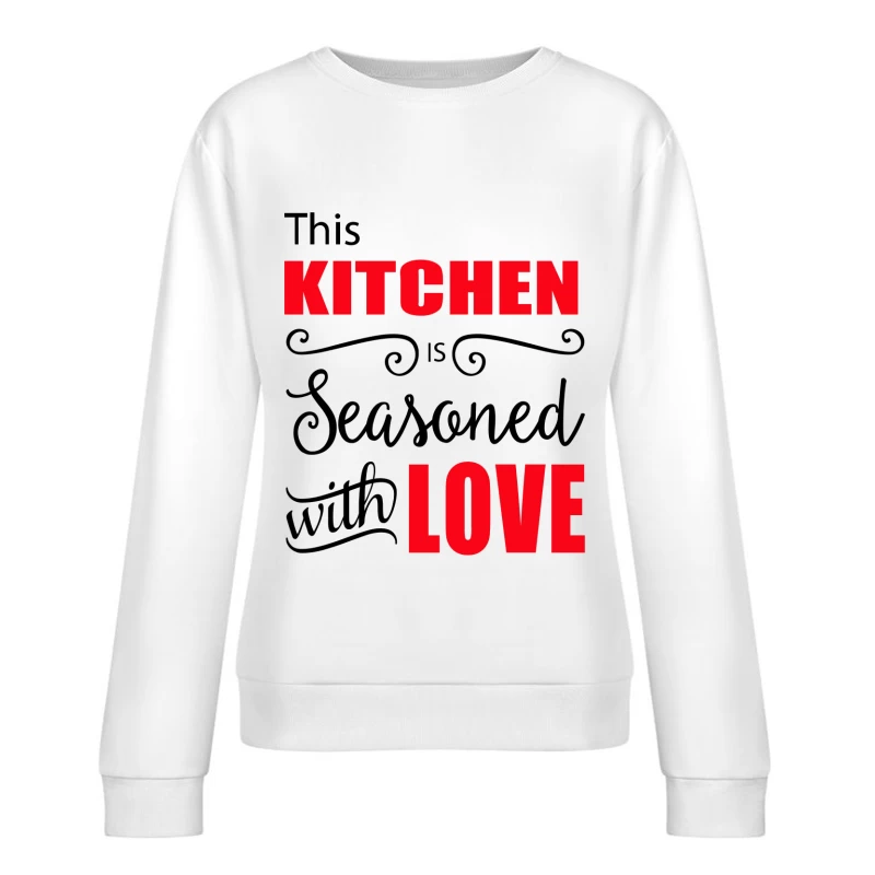 Amour de la cuisine moderne Femme Sweat-shirt à enfiler