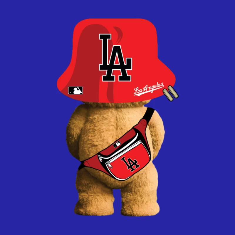 Peluche avec chapeau LA et sac banane Homme Débardeur