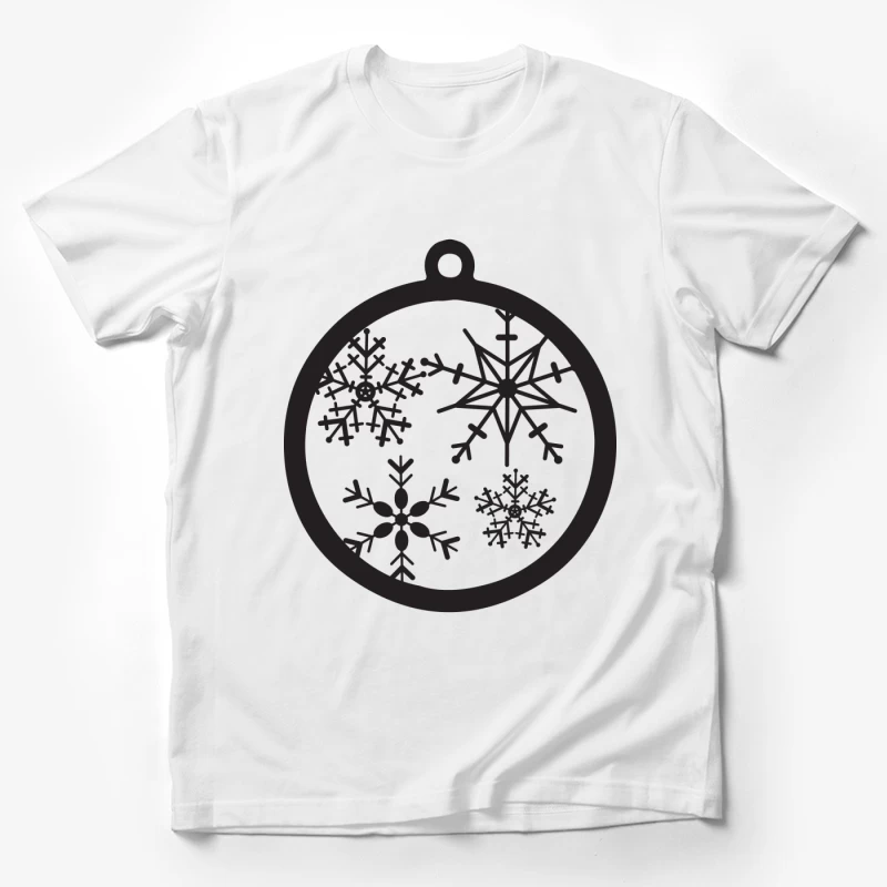 Décoration de Noël avec Flocons de Neige Homme T-Shirt