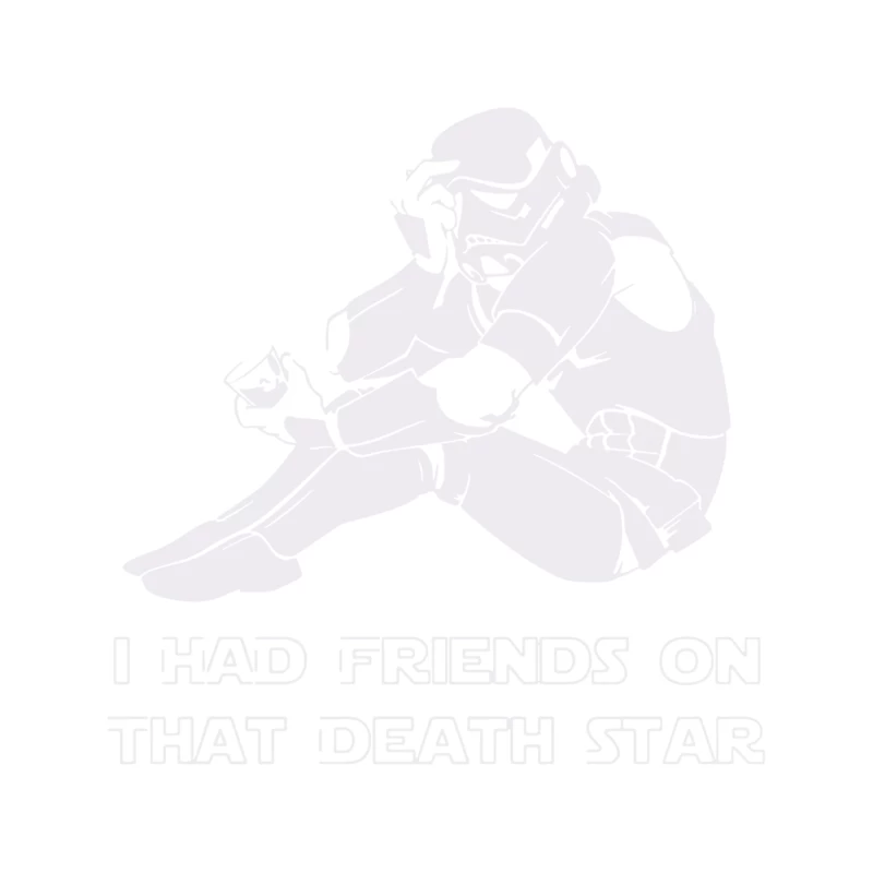 Stormtrooper's Lonely Death Star Friends Parody Tapestry