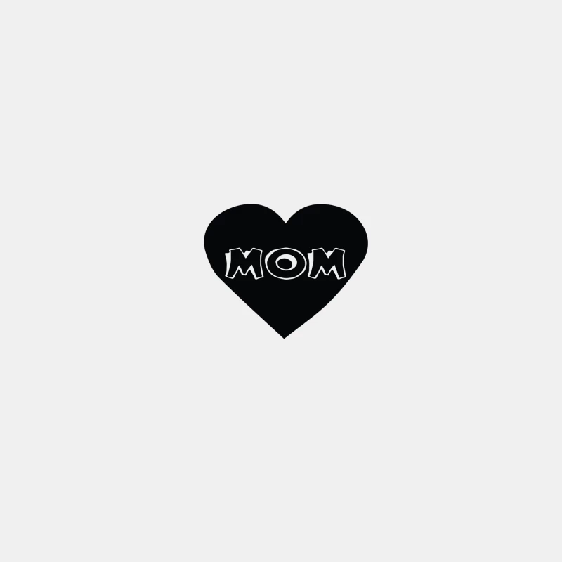 Design de coeur avec texte 'MOM' Homme Débardeur