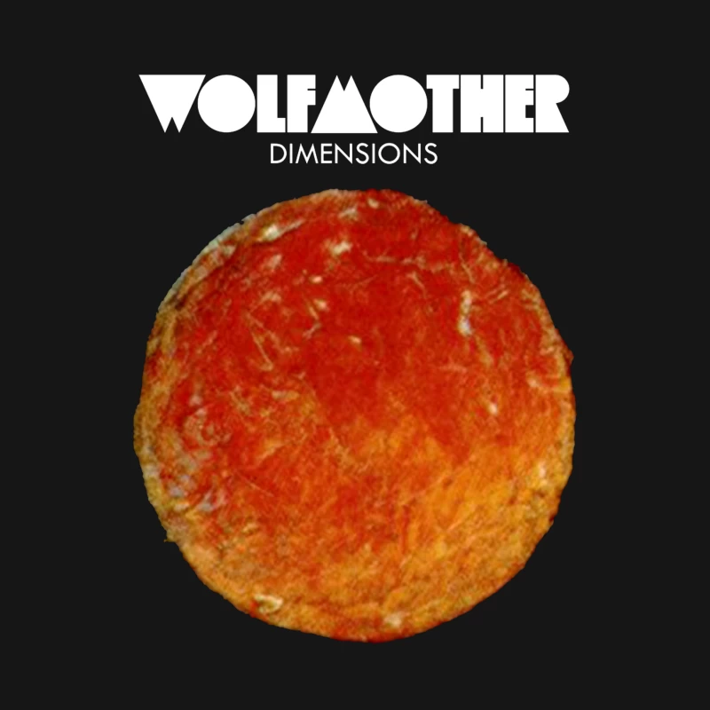 Wolfmother - Dimensions Album Cover with Orange Celestial Design Male Long Sleeve T-Shirt