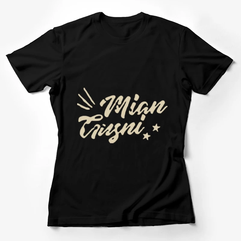 Handgeschriebene Kunst mit Sternen Damen T-Shirt