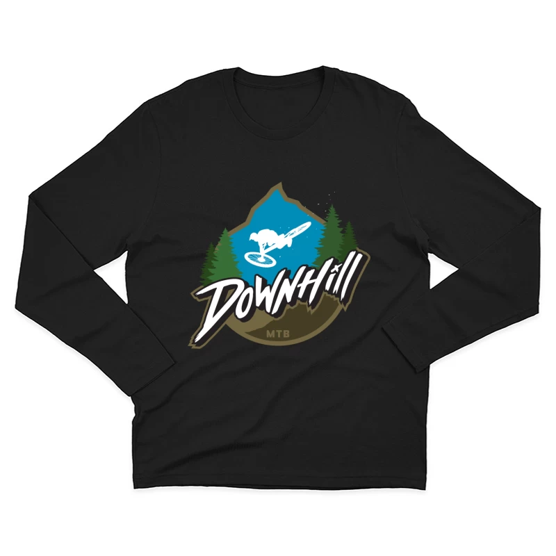 Downhill Mountain Biking Male Long Sleeve T-Shirt