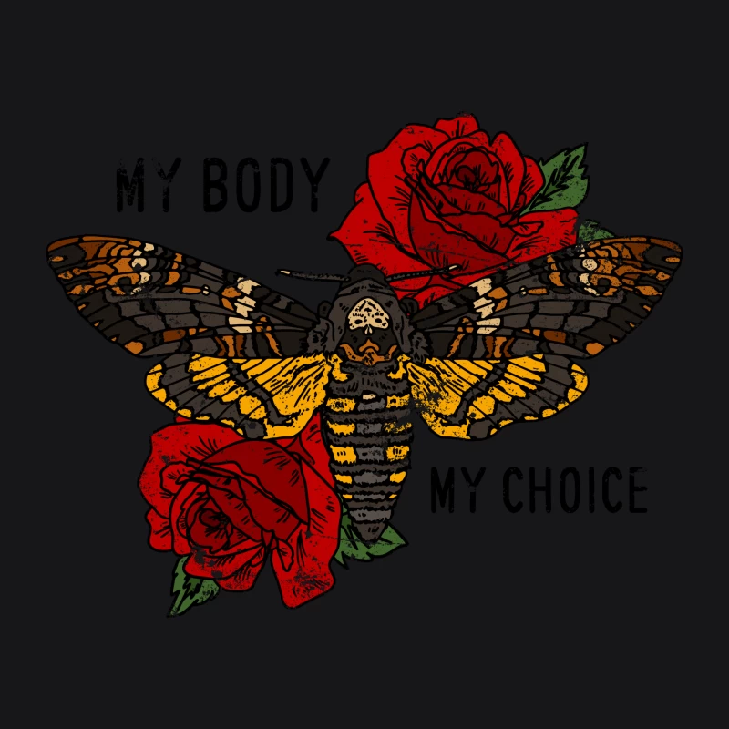 Papillon et roses rouges Homme Sweat à capuche