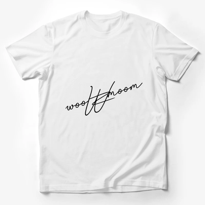 Wolkenmond-Design mit Schriftzug Herren T-Shirt