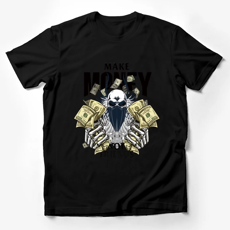 Skelett, Geld, Flügel, Schädel, Maske Herren T-Shirt
