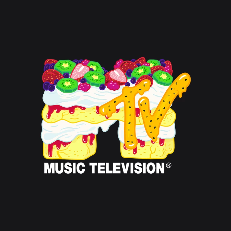 MTV Dessert Logo mit Früchten Damen Pullover Hoodie
