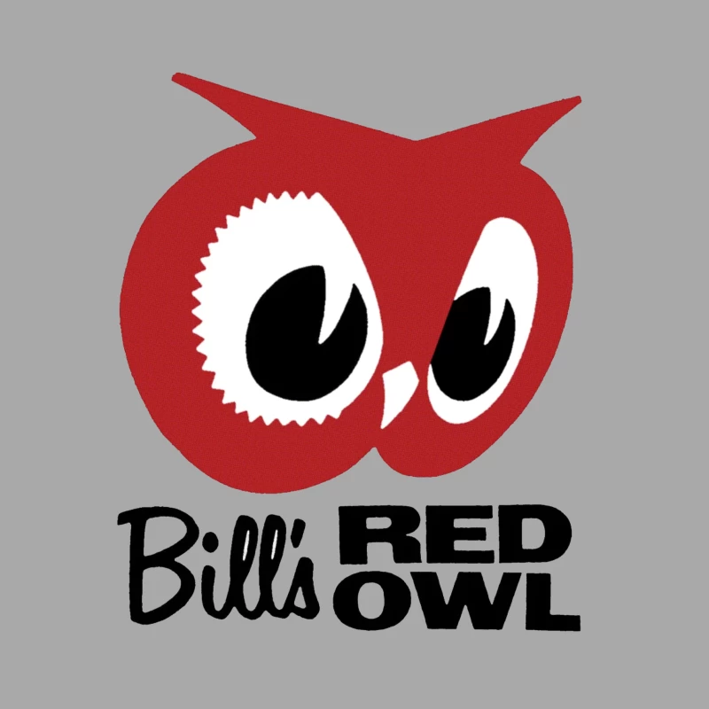 Bill's Red Owl Vintage Restaurant Logo Female Pullover Hoodie