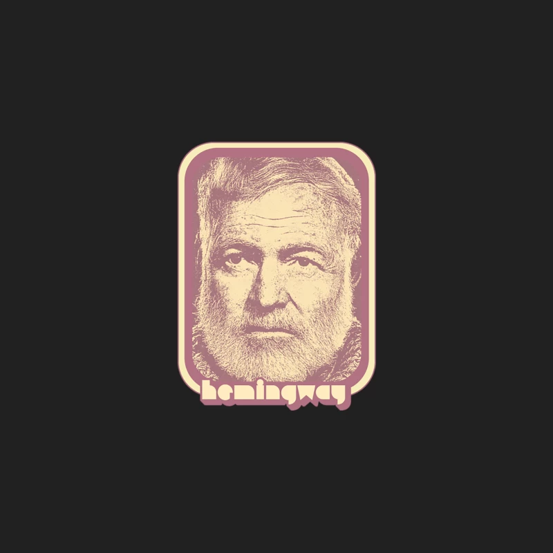 Ernest Hemingway  Retro Aesthetic Fan Art Gift Bucket Hat