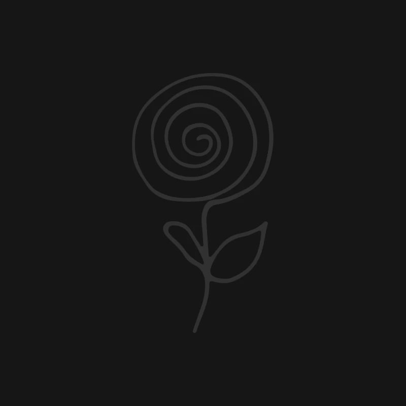 Dessin de rose minimaliste Femme T-Shirt