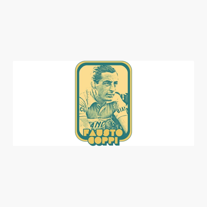 Fausto Coppi  Retro Cycling Fan Art Design Coffee Mug