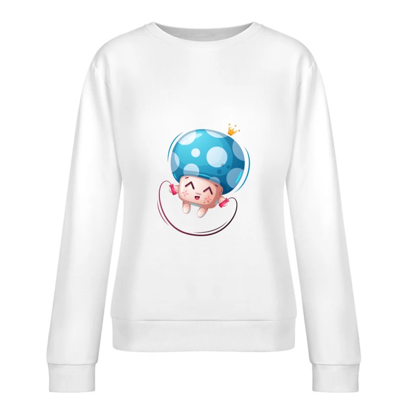 Champignon sauteur joyeux Femme Sweat-shirt à enfiler