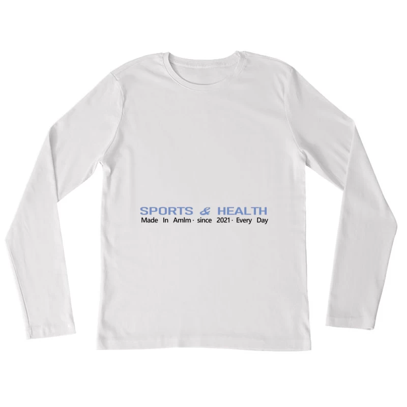 Sport und Gesundheit Logo Damen Langarm T-Shirt