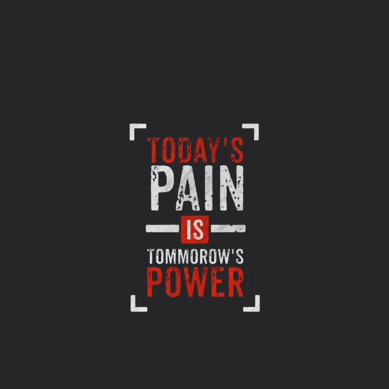 Inspirational Quote on Pain and Power Throw Pillow