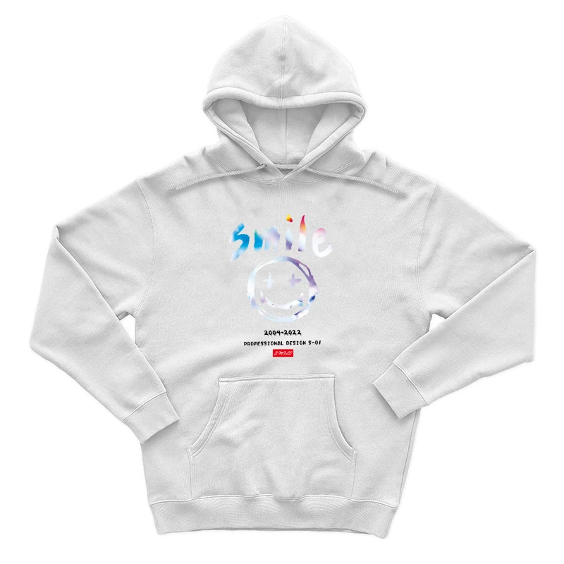 Fröhliches Smiley-Gesicht Design Herren Pullover Hoodie