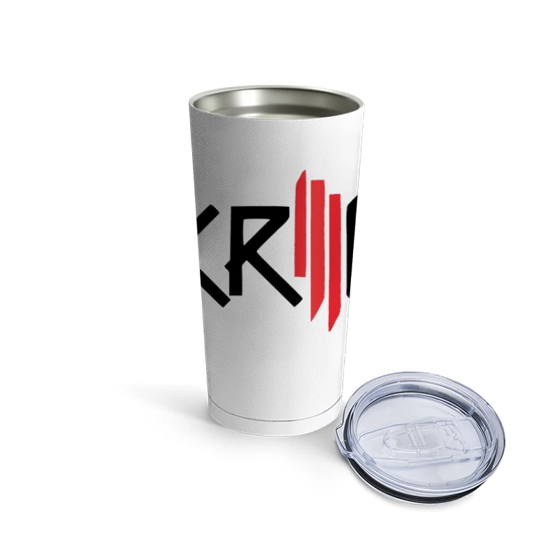 Skrillex Electronic Music Artist Logo Design Travel Mug