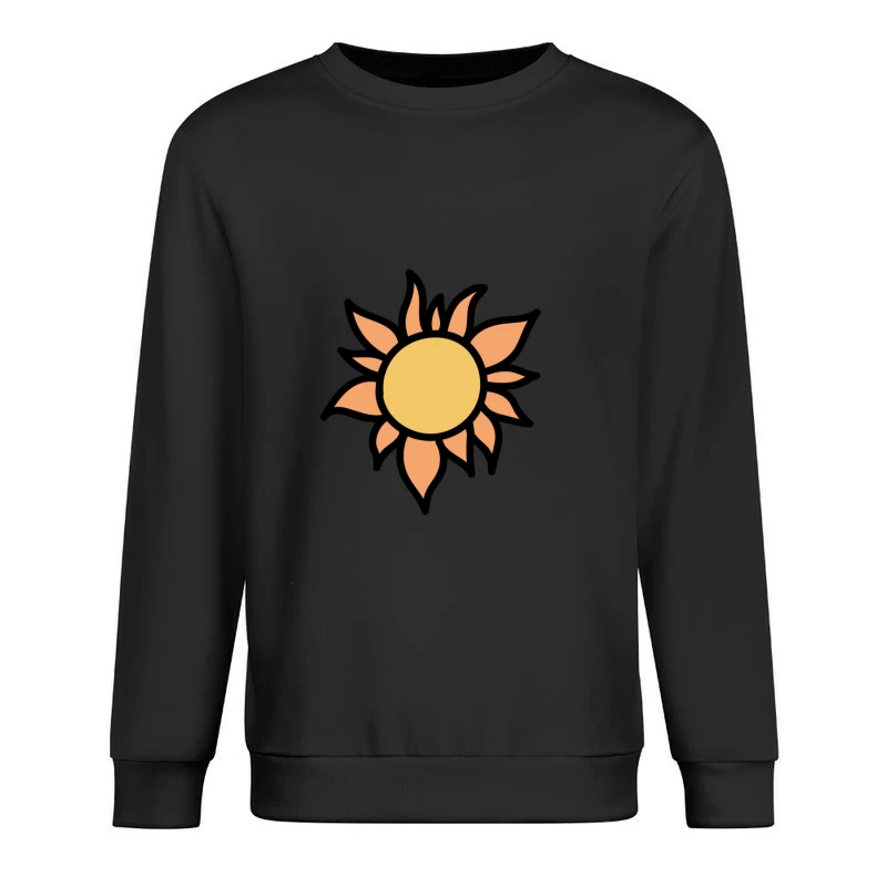 Illustration de soleil stylisé Homme Sweat-shirt à enfiler