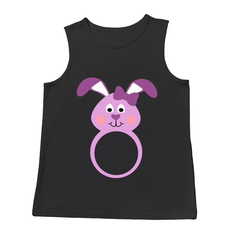Anneau de lapin mignon violet Homme Débardeur