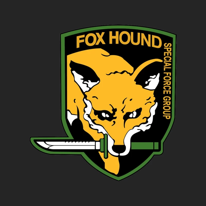 Fox Hound Special Force Group Emblem Male Pullover Sweatshirt