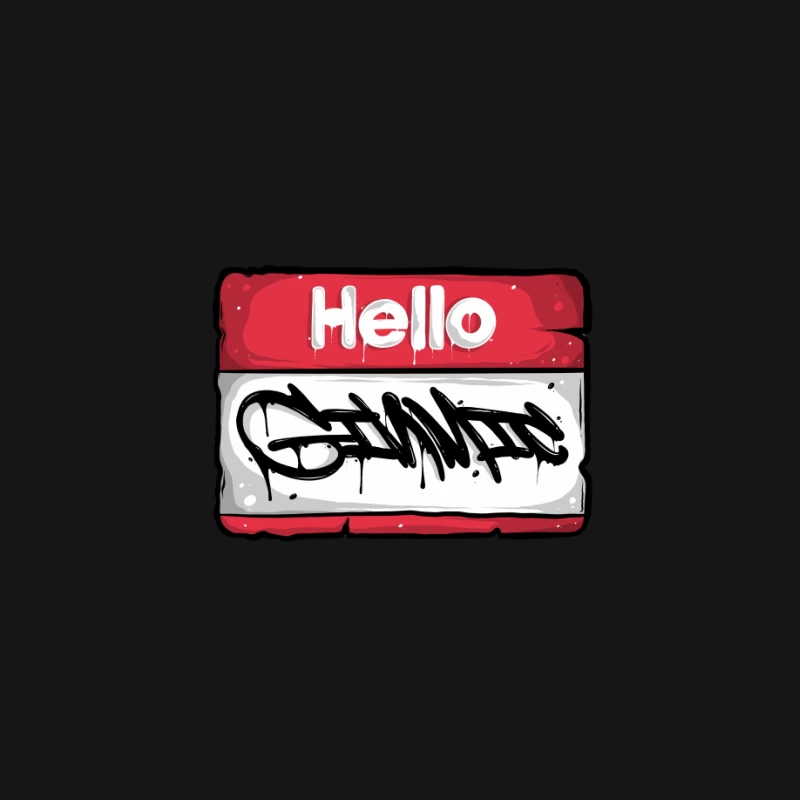 Graffiti Namensschild Kunst Damen Langarm T-Shirt