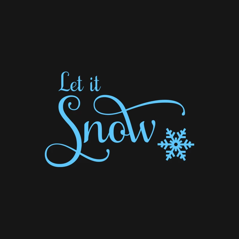 Design hivernal avec flocon et texte Homme Manches Longues T-Shirt