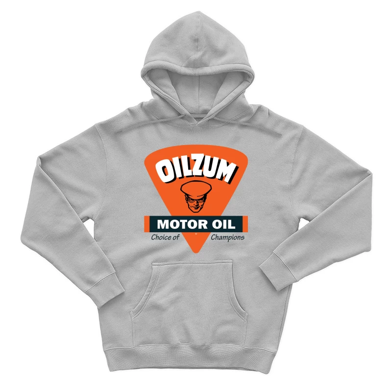 Vintage Oilzum Motor Oil Logo with Retro Design Male Pullover Hoodie