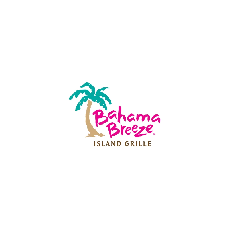 Bahama Breeze Island Grille Restaurant Logo with Tropical Palm Tree Coffee Mug