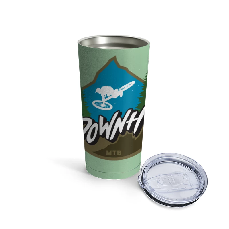 Downhill Mountain Biking Travel Mug