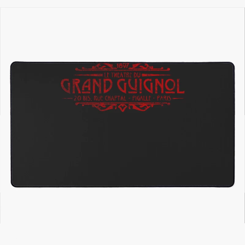 Grand Guignol, distressed Desk Mat
