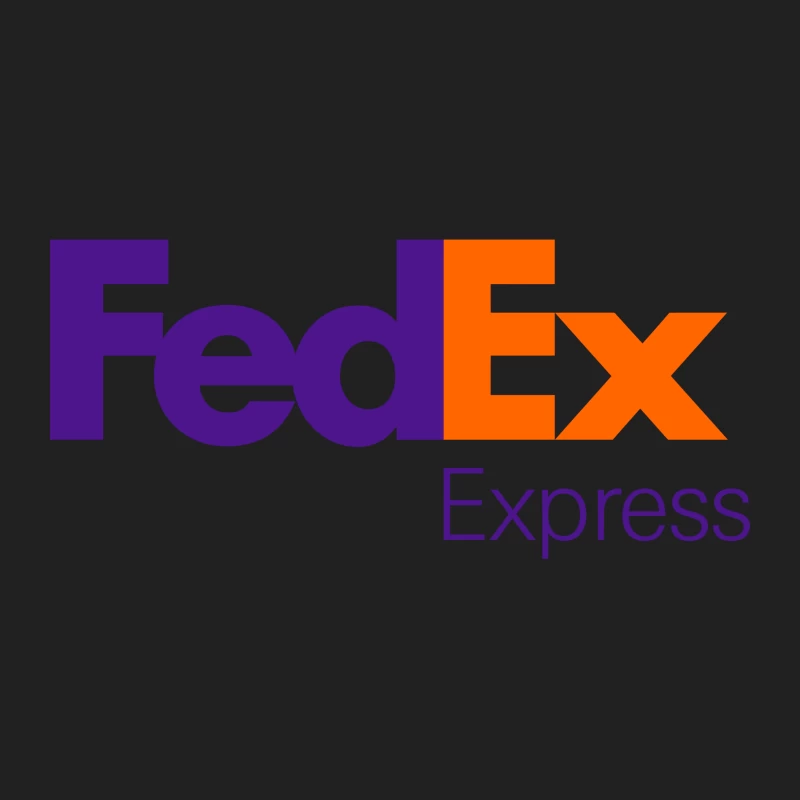 FedEx Express Corporate Logo Design in Purple and Orange Bucket Hat