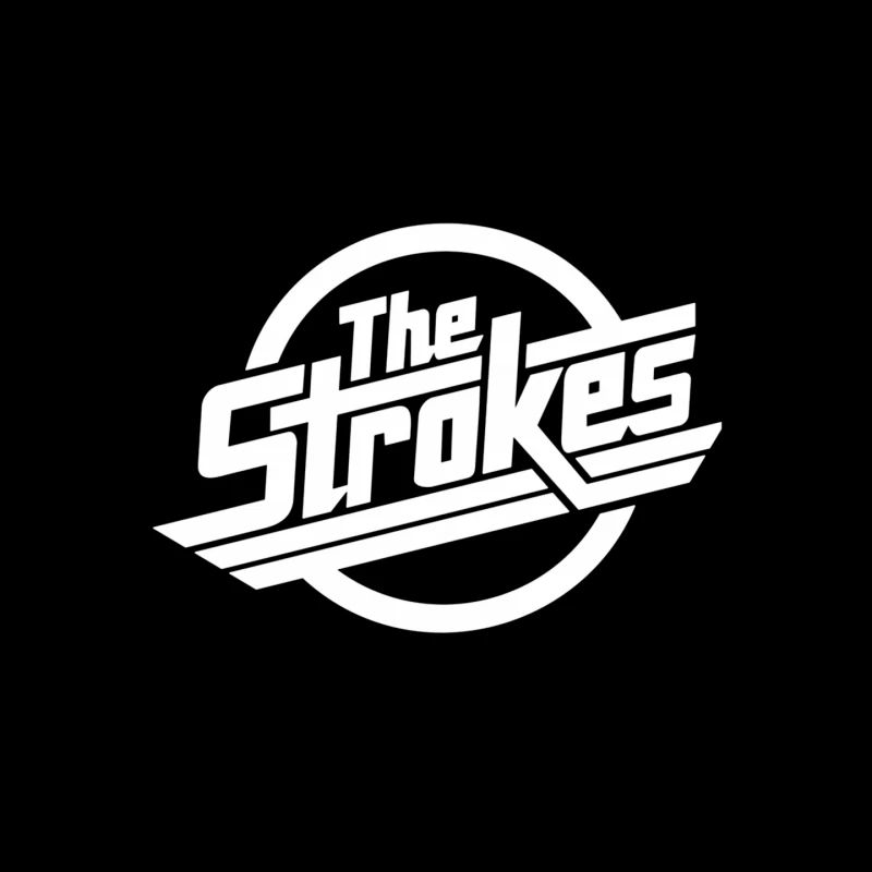 The Strokes Band Logo Outline Mouse Pad