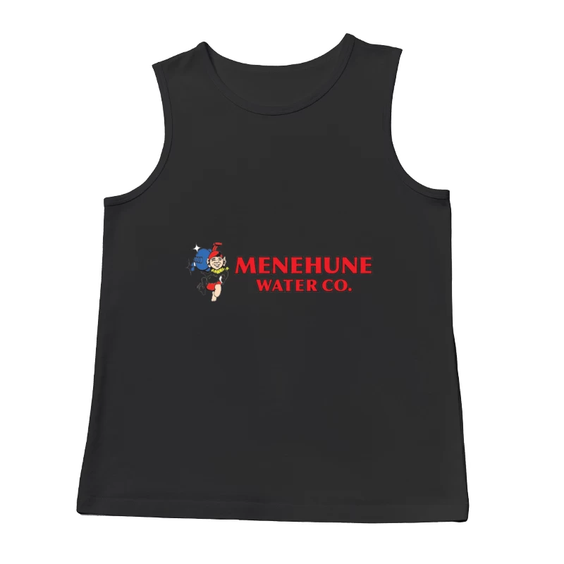 Vintage Menehune Water Company Logo with Cartoon Mascot Male Tank Top