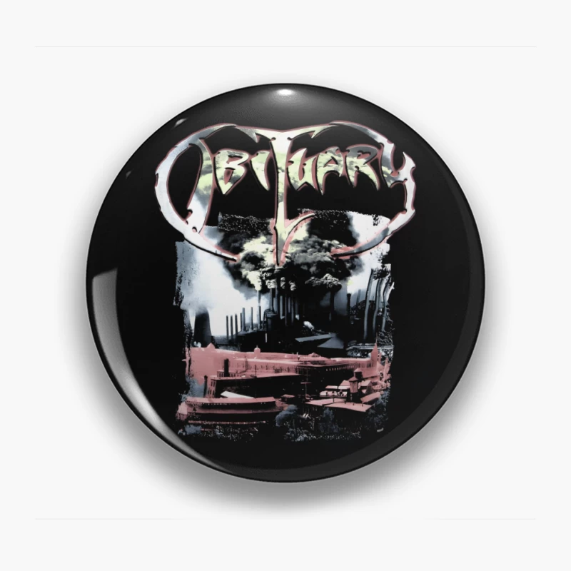 Obituary World Demise Pin