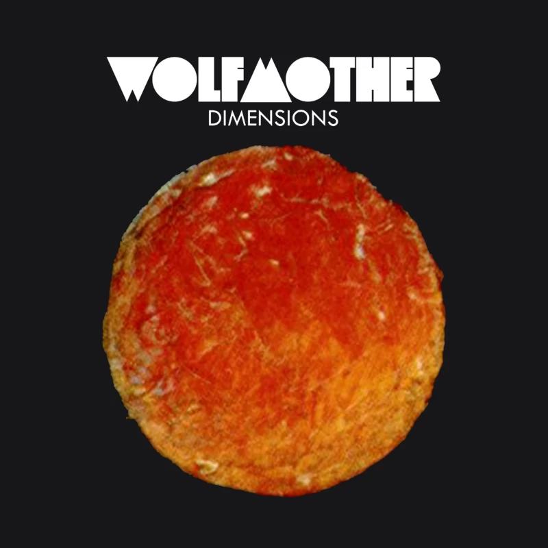 Wolfmother - Dimensions Album Cover with Orange Celestial Design Female Pullover Hoodie