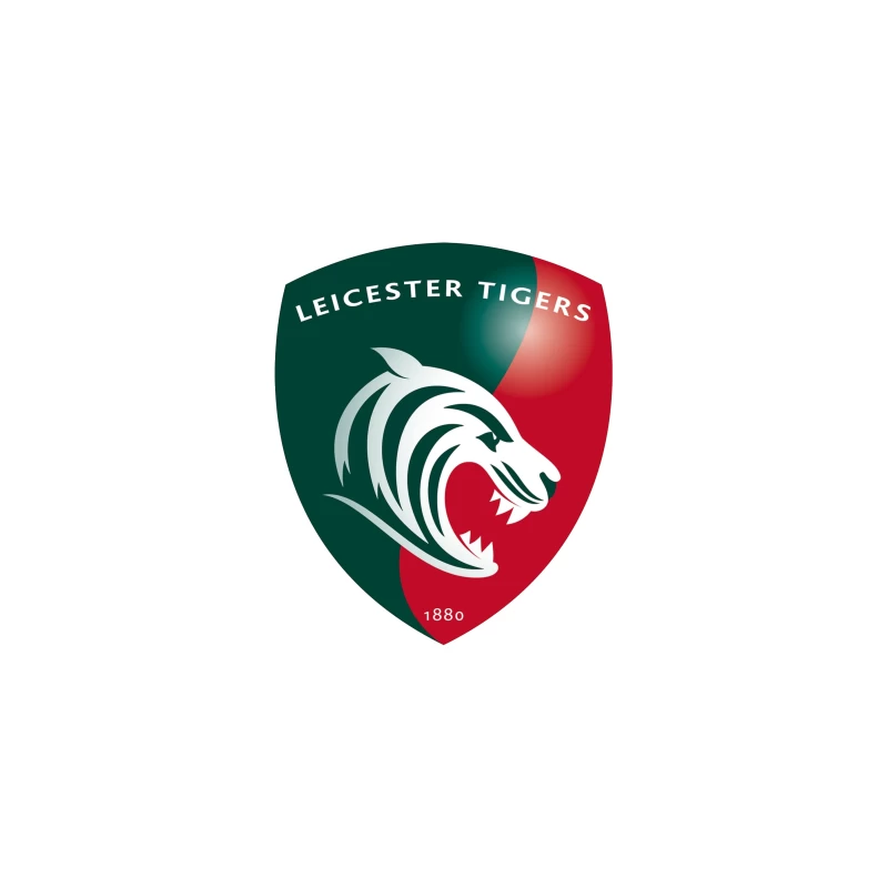 Leicester Tigers Rugby Club Official Logo Shield with Tiger Emblem Travel Mug