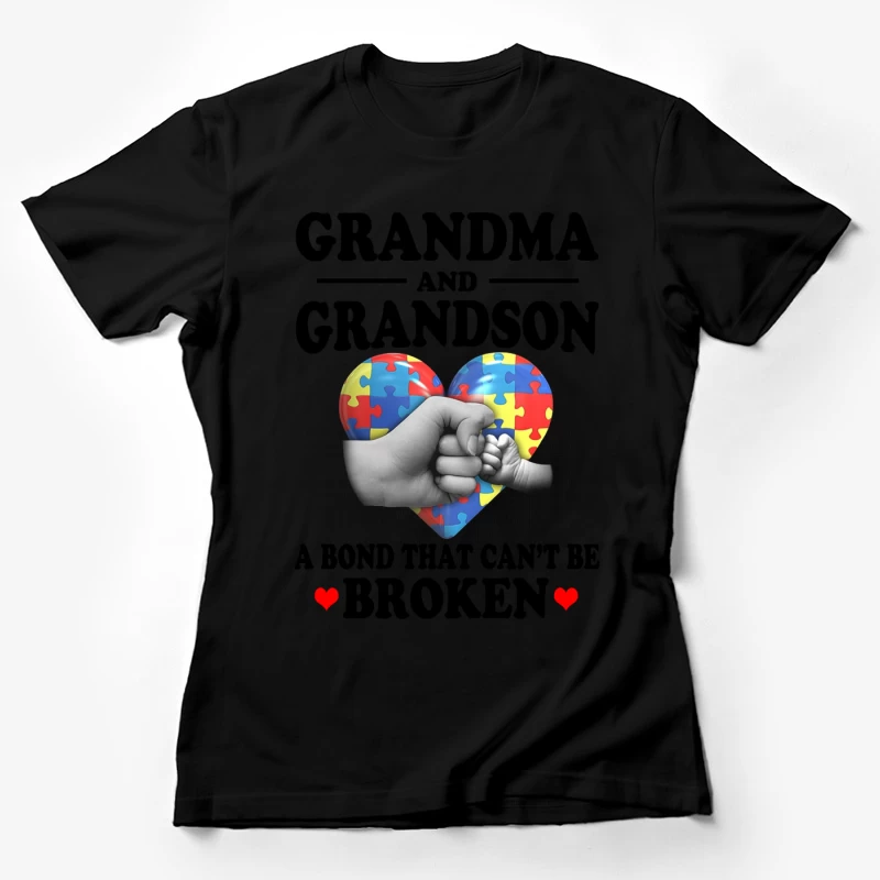 Amour et solidarité autistique Femme T-Shirt