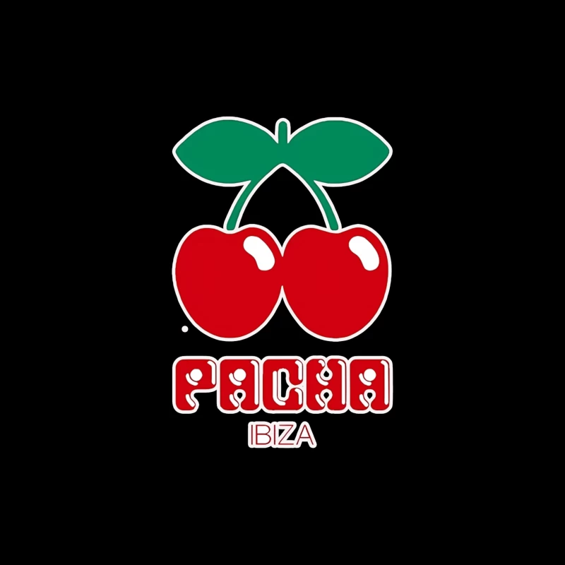 Pacha Ibiza Nightclub's Iconic Cherry Logo Throw Pillow