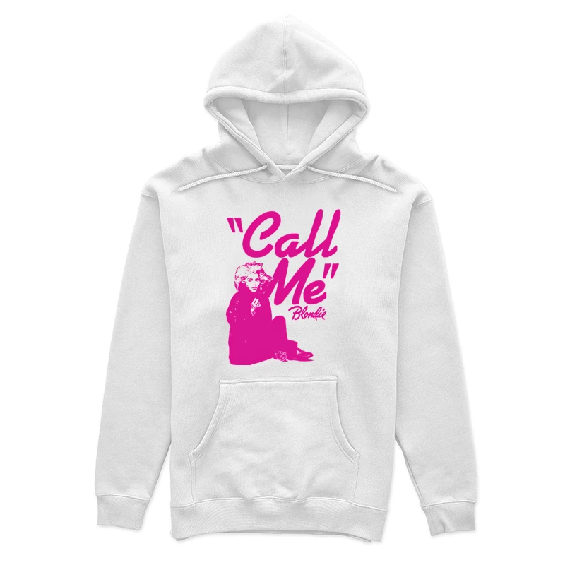 Vintage Pink "Call Me" Blondie Single Poster Female Pullover Hoodie