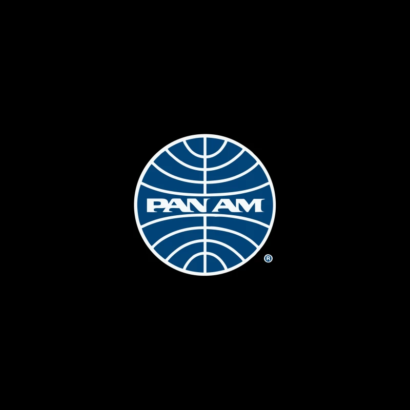 Pan Am Mid 1950s Globe Inverted Desk Mat